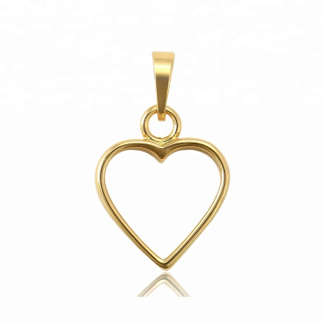 34406 xuping Modedesign Edelstahlschmuck 14K Goldfarbe Herzform Anhänger